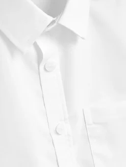 Discount Next Regular Fit 2 Pack Short Sleeve School Shirts (3-17yrs) White
