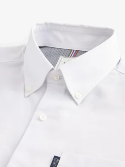 Next White Regular Fit Button Down Easy Iron Oxford Shirt^ Shirts