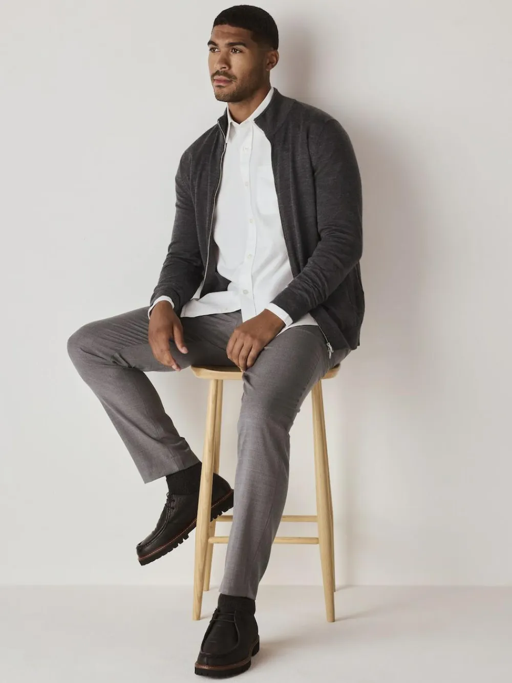Best Next White Regular Fit Long Sleeve Oxford Shirt