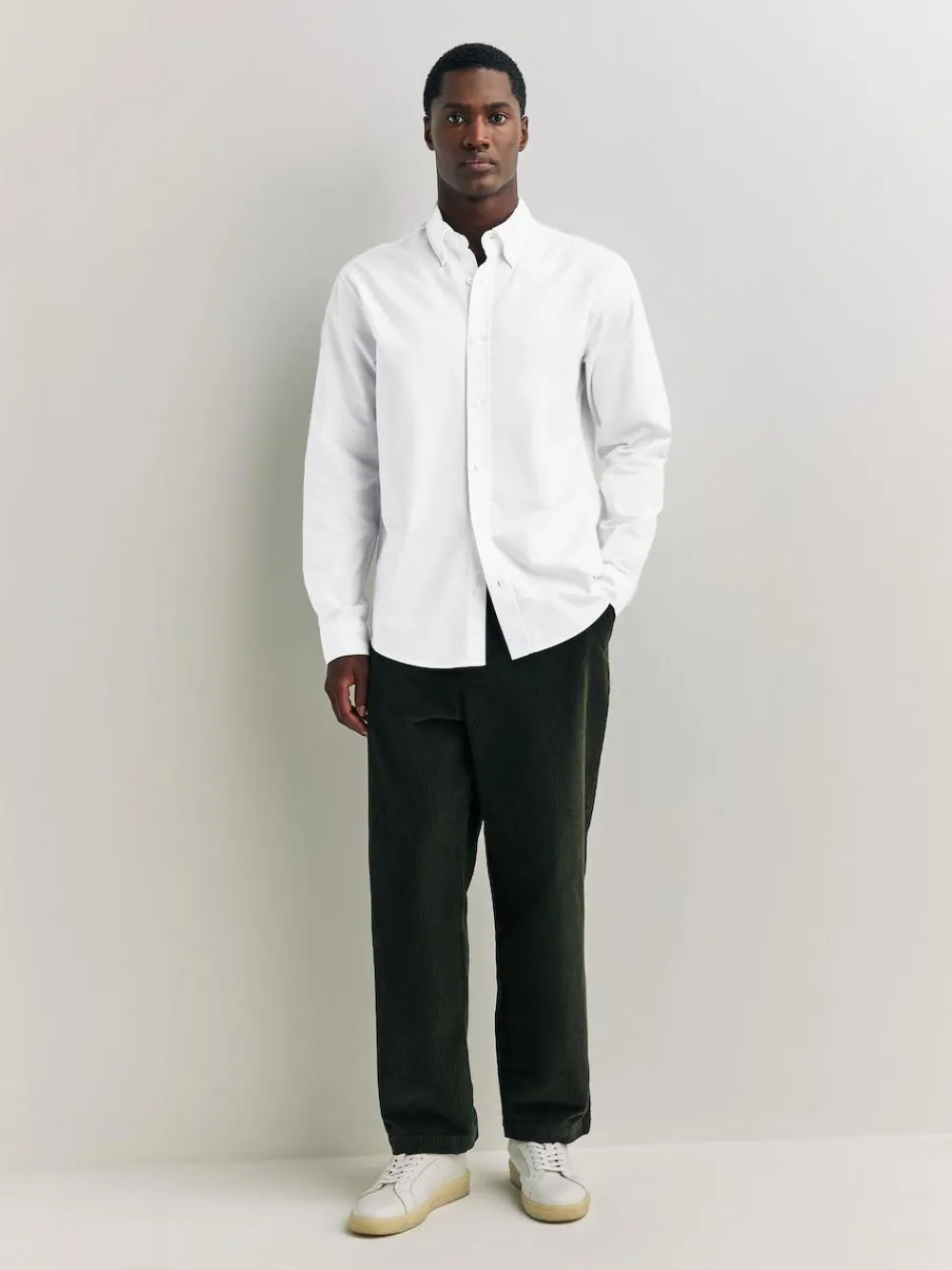 Next White Regular Fit Long Sleeve Oxford Shirt^ Shirts|Occasionwear