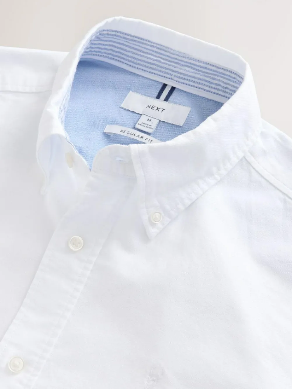 Next White Regular Fit Long Sleeve Oxford Shirt^ Shirts|Occasionwear