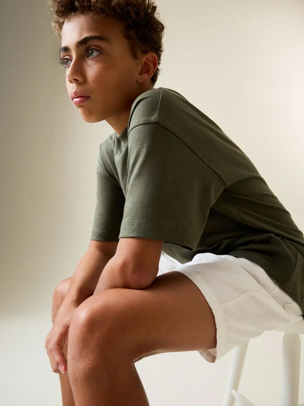 Next White Regular Fit Shorts (3-16yrs)^BOY Shorts
