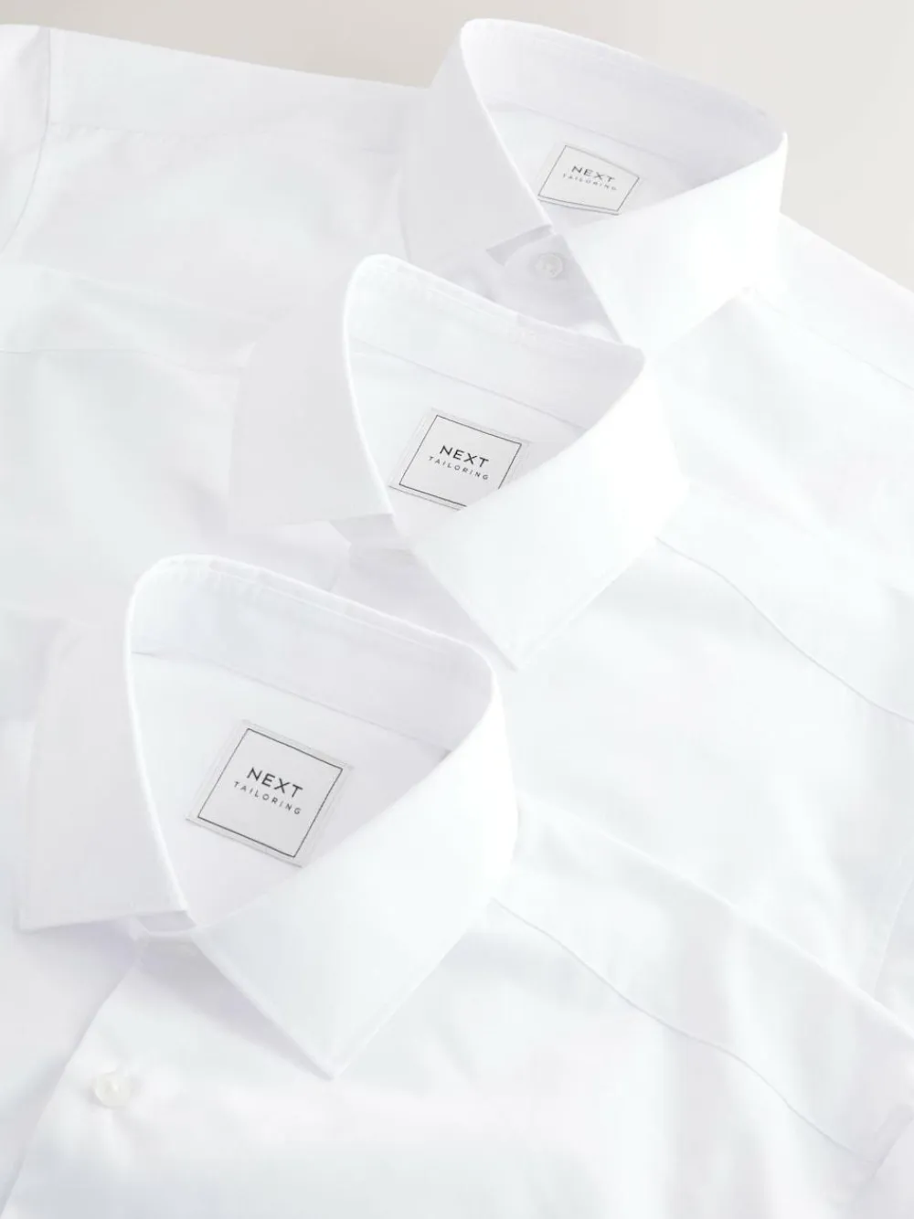 Next Regular Fit Single Cuff Easy Care Smart Shirts 3 Pack^ Shirts