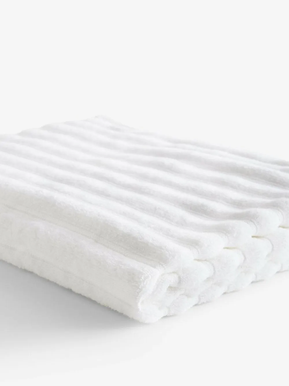 Best Next Ribbed Towel White