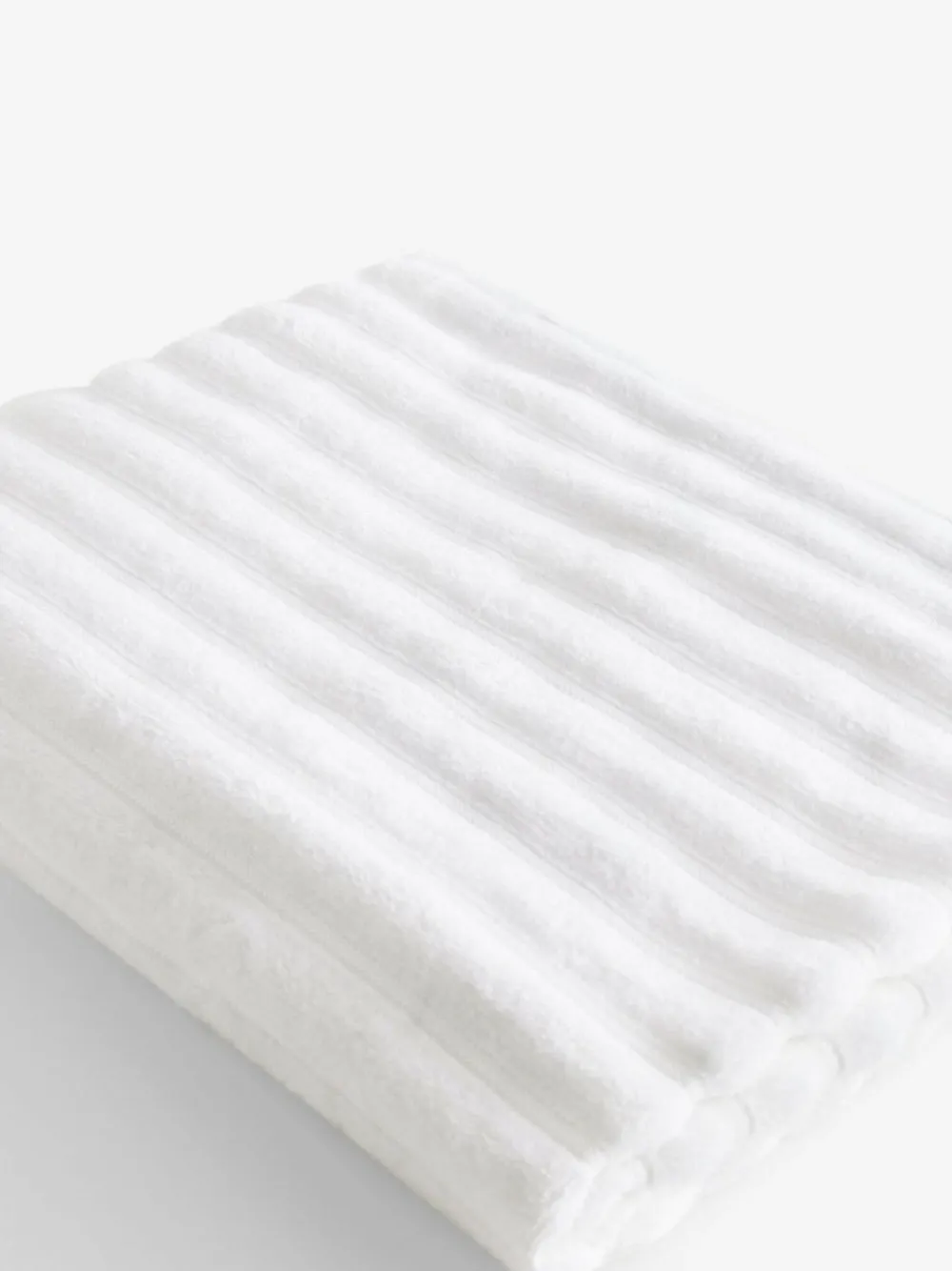 Best Next Ribbed Towel White