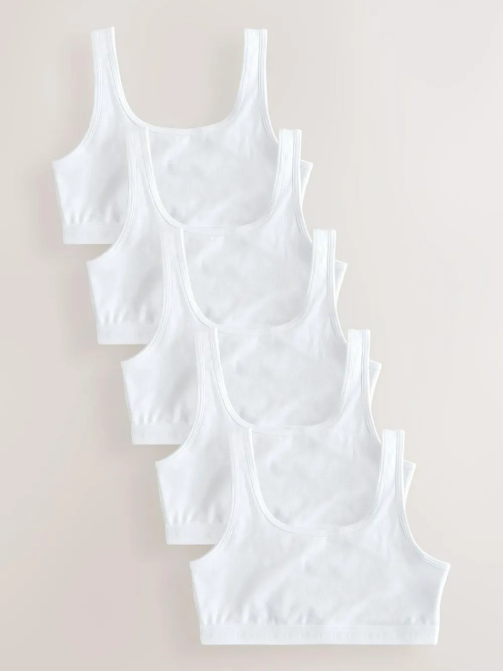 Discount Next Scoop Crop Top (5-16yrs) White