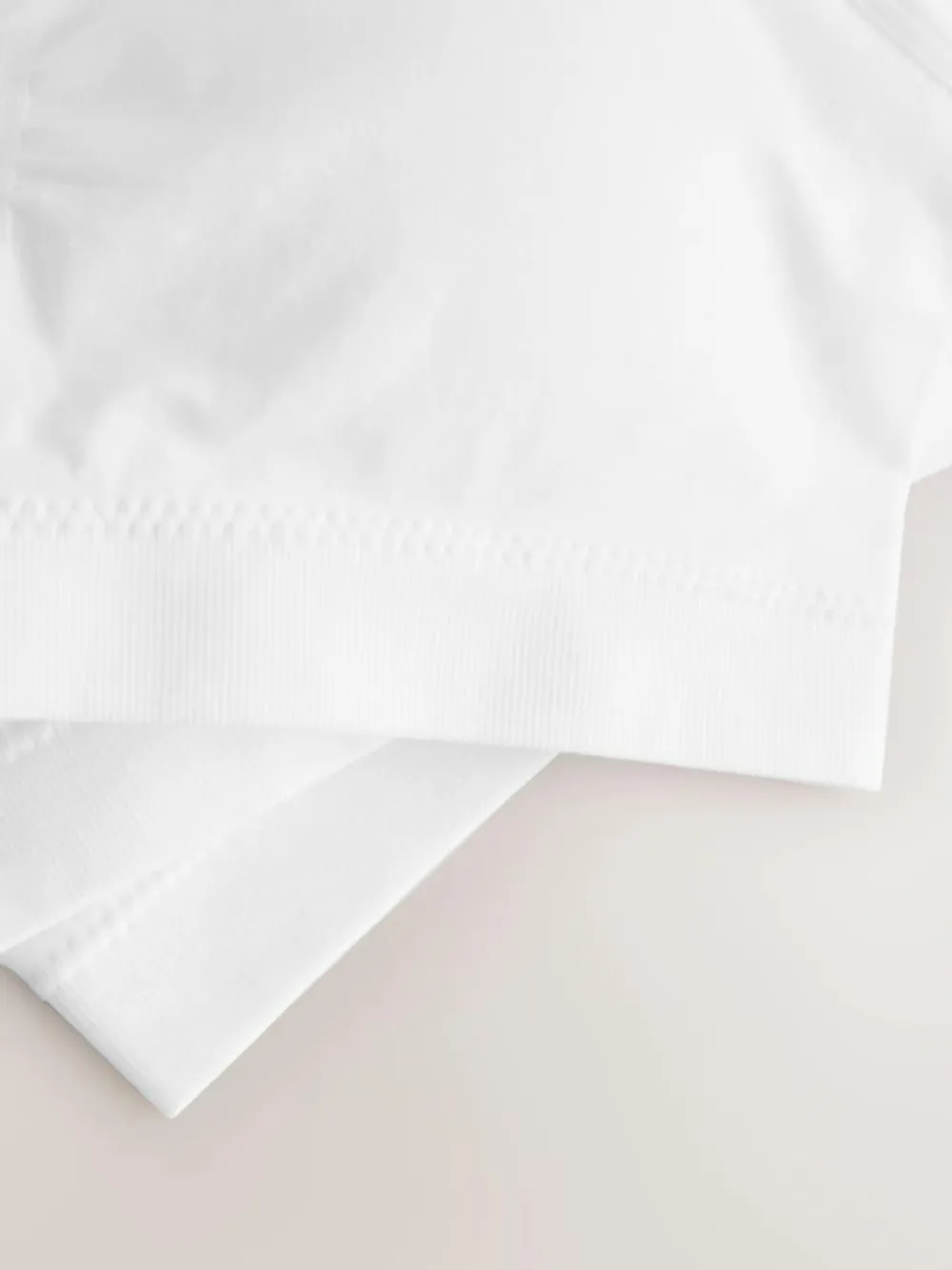 Sale Next White Seamfree Strappy Crop Tops with Removable Lightly Padded Cups 3 Pack (7-16yrs)