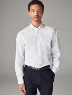 Next Slim Fit Easy Care Single Cuff Smart Shirt^ Occasionwear|Shirts