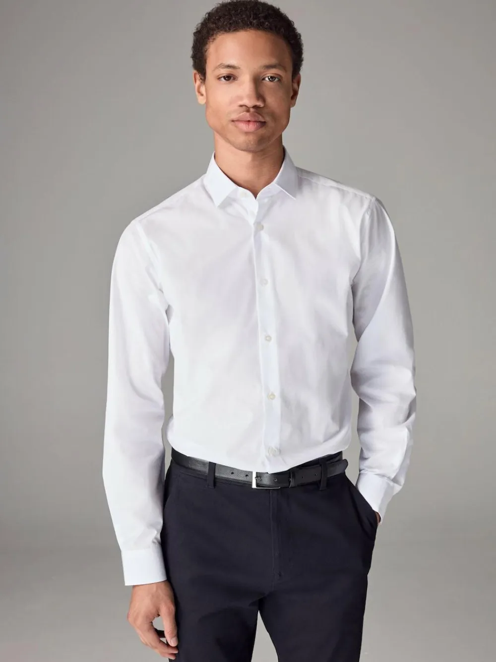 Next Slim Fit Easy Care Single Cuff Smart Shirt^ Occasionwear|Shirts