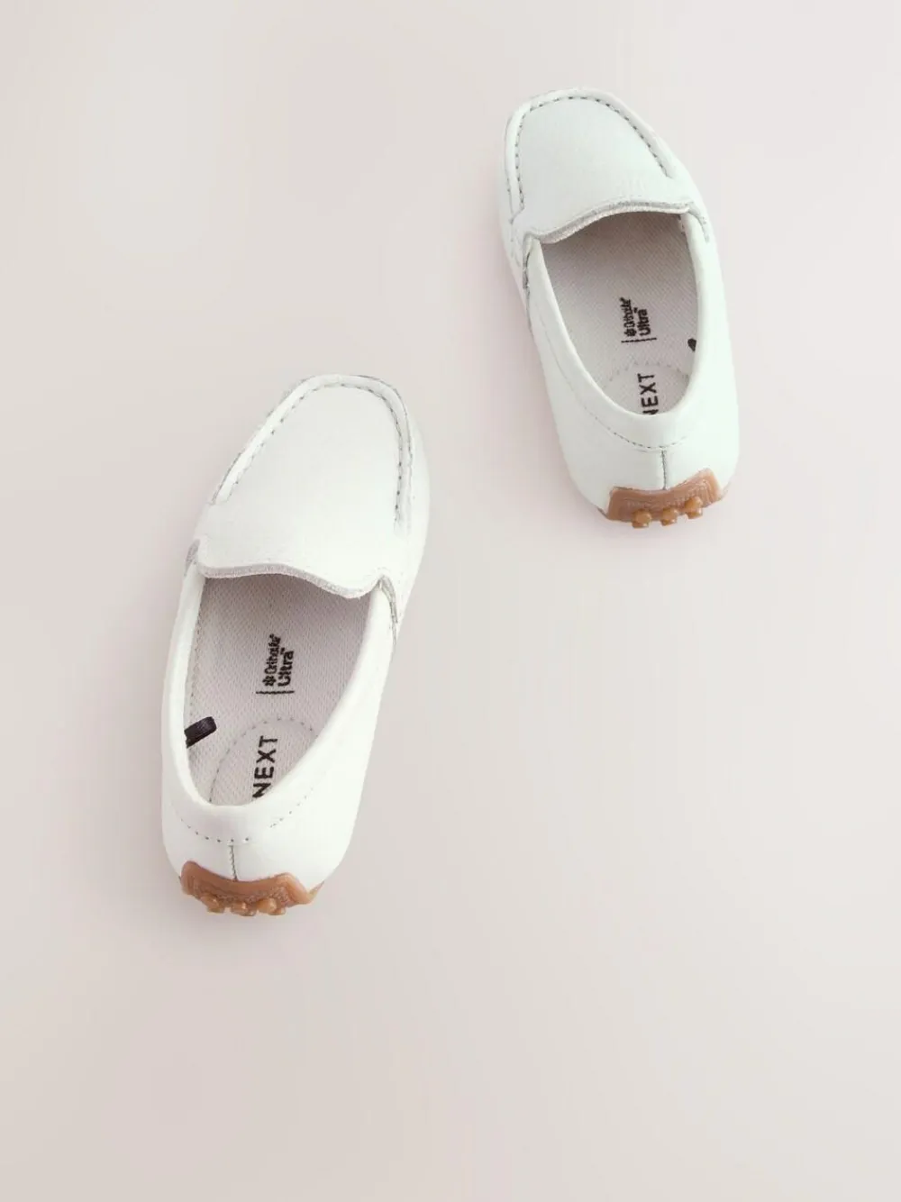 Hot Next Standard Fit (F) Suede Slip-Ons Loafer Shoes White