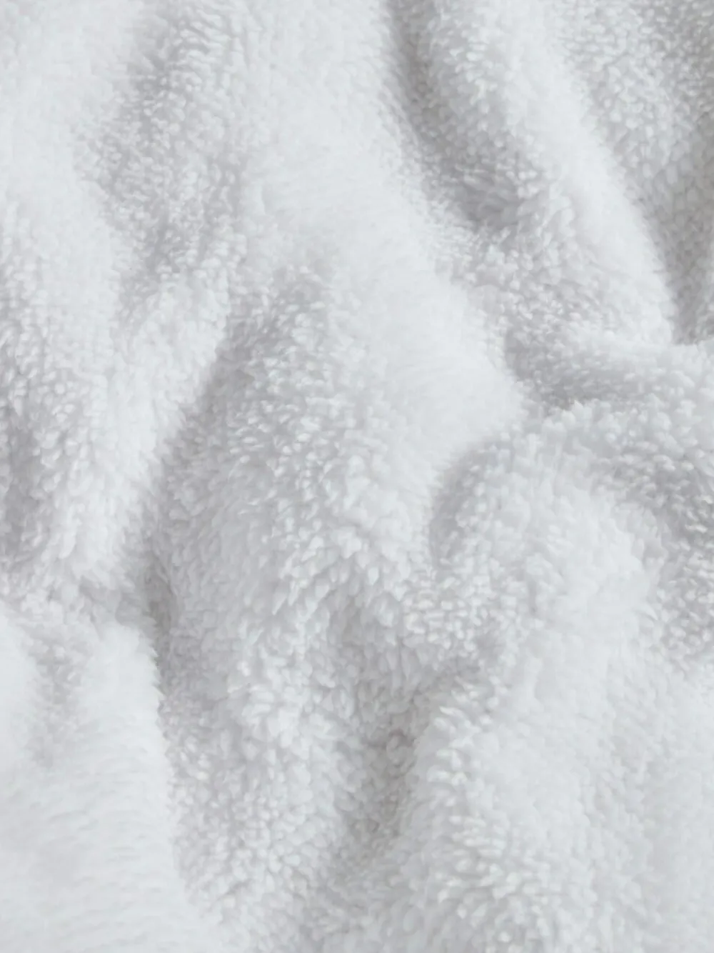 Outlet Next White Teddy Fleece Duvet Cover and Pillowcase Set