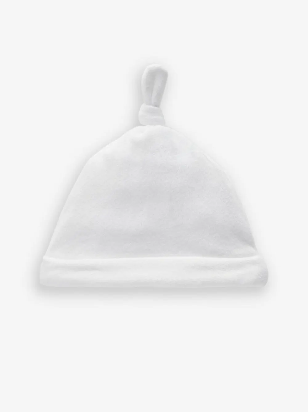 Outlet Next White Velour Baby Tie Top Hats 2 Pack (0-12mths)