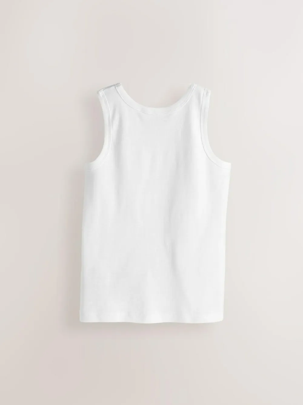 Next White Vests 5 Pack (1.5-16yrs)^BOY Tops|Newborn Clothing