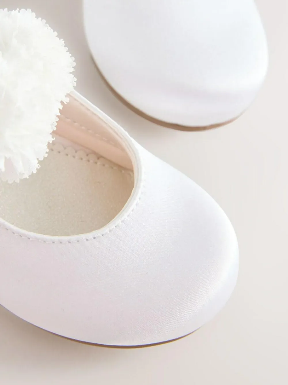 Clearance Next Wide Fit (G) Satin Flower Girl Occasion Mary Jane Shoes White