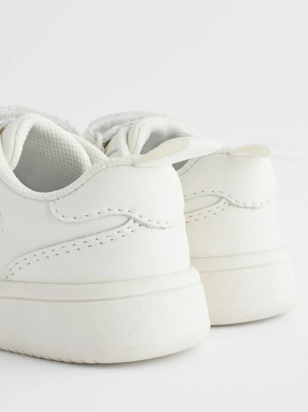 Clearance Next Wide Fit (G) Touch Fastening Leather First Walker Baby Shoes White