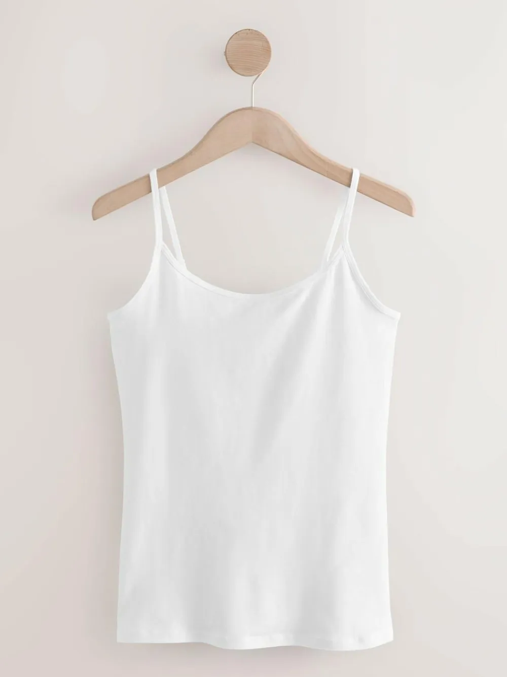 Next White/Black Thin Strap Vests 5 Pack^Women Nightwear|Tops & T-Shirts