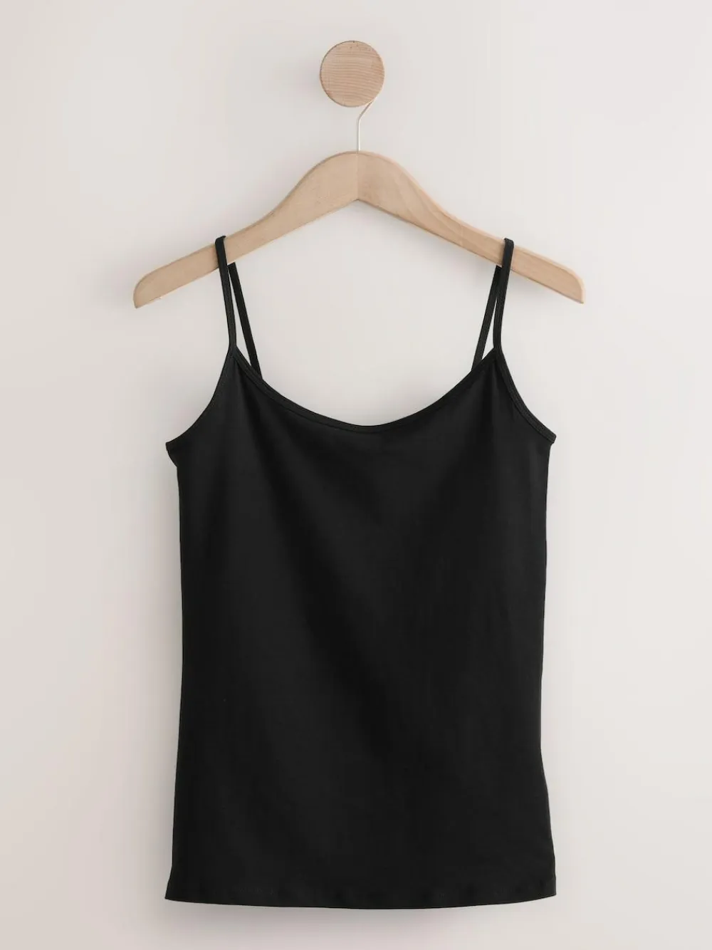 Next White/Black Thin Strap Vests 5 Pack^Women Nightwear|Tops & T-Shirts