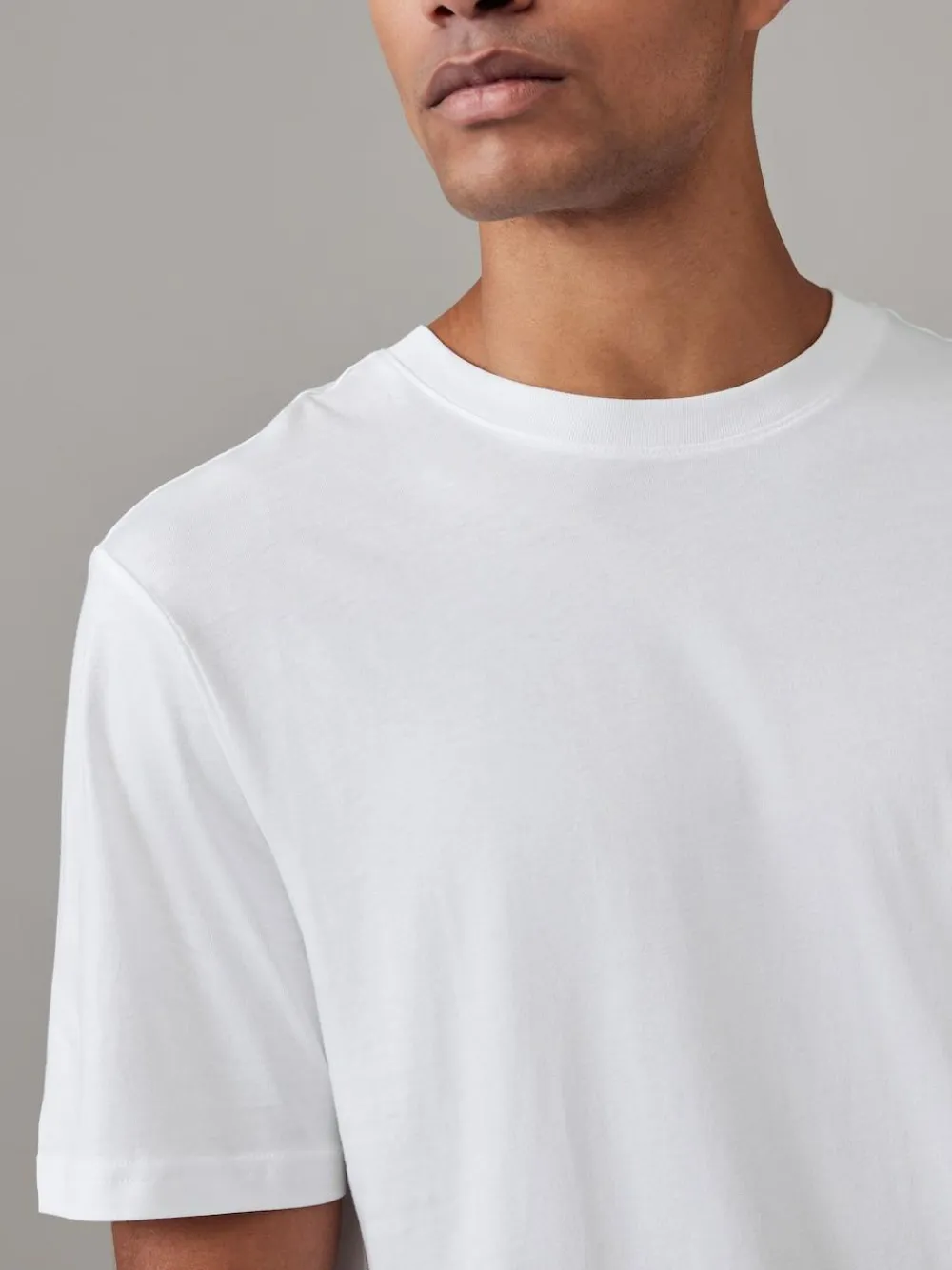 Next White/Black/Navy Regular Fit Essential Cotton T-Shirts 6 Pack^ Nightwear|Loungewear