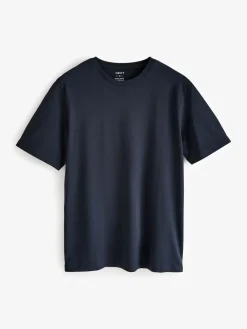 Next White/Black/Navy Regular Fit Essential Cotton T-Shirts 6 Pack^ Nightwear|Loungewear