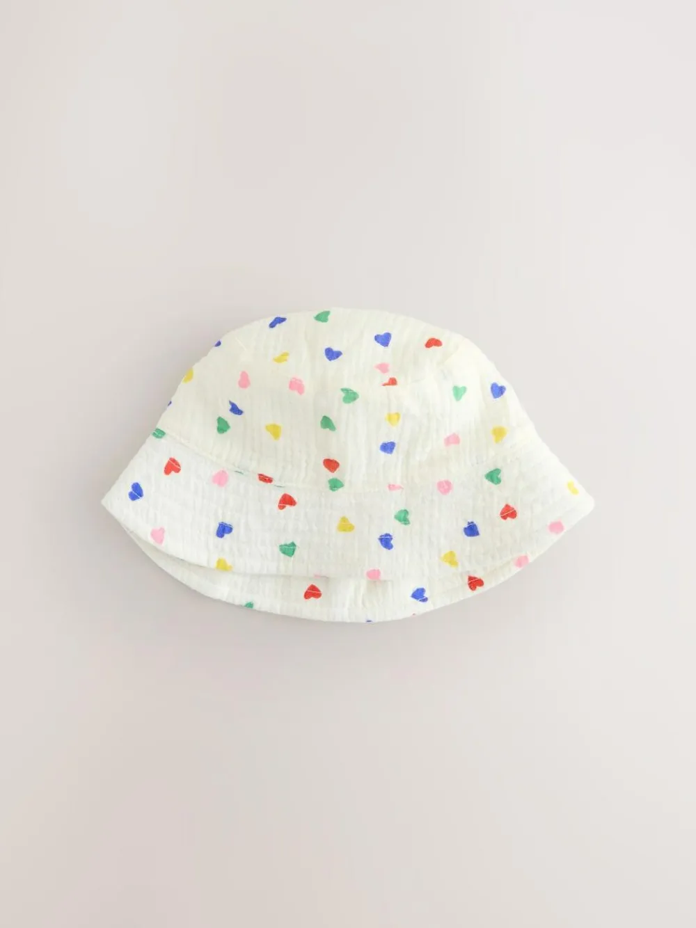 Best Next White/Blue Baby Bucket Hats 2 Pack (0mths-2yrs)
