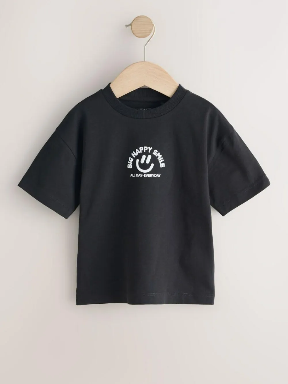 Next Small Short Sleeve Graphic T-Shirts 5 Pack (3mths-7yrs) White/Blue/Green/Black/Purple