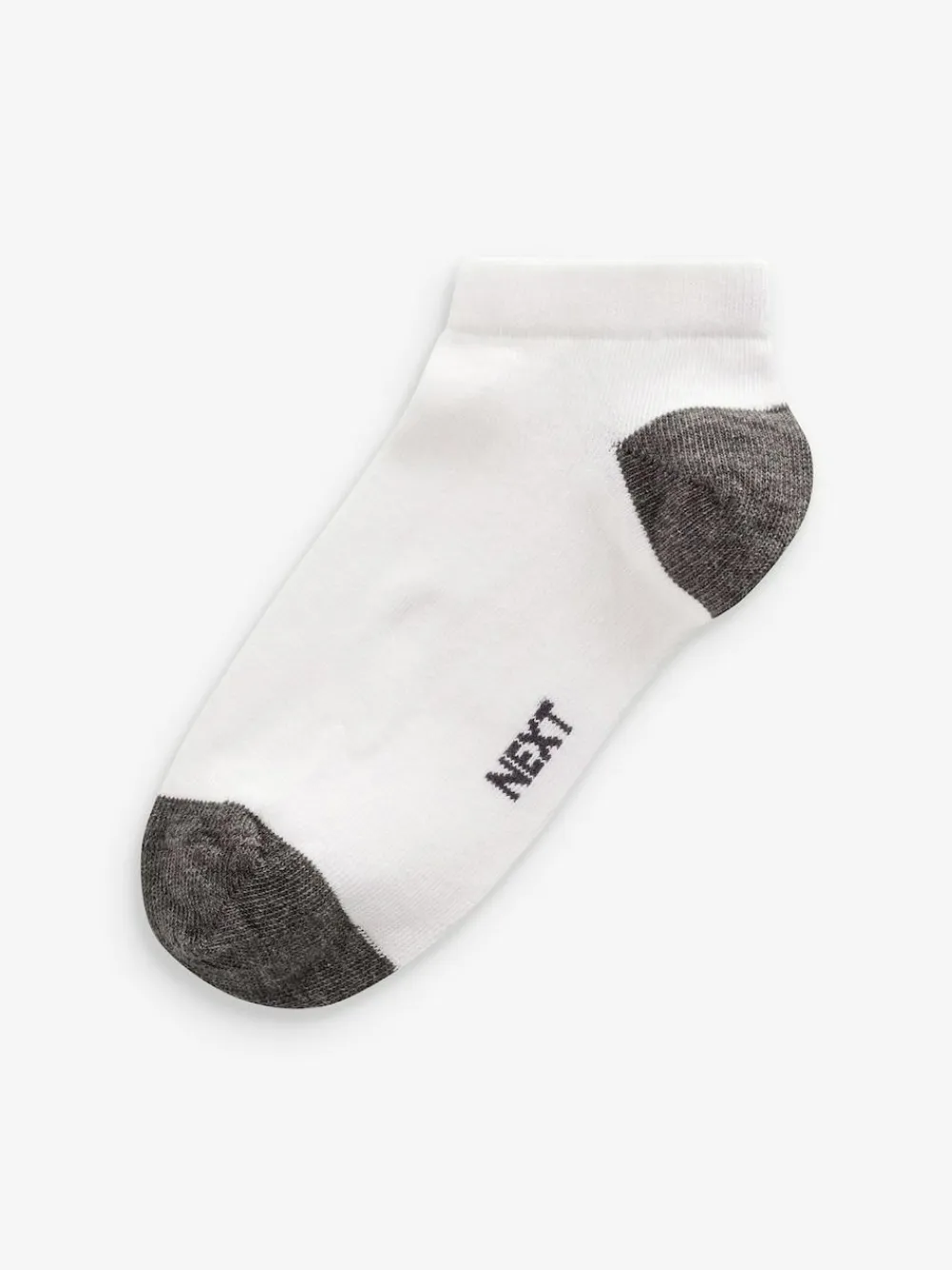 Best Next White/Bright Heel and Toe Cotton Rich Trainer Socks 7 Pack
