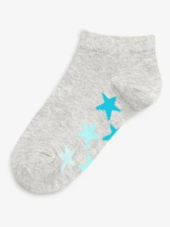Sale Next White/Grey Cotton Rich Trainer Socks 7 Pack