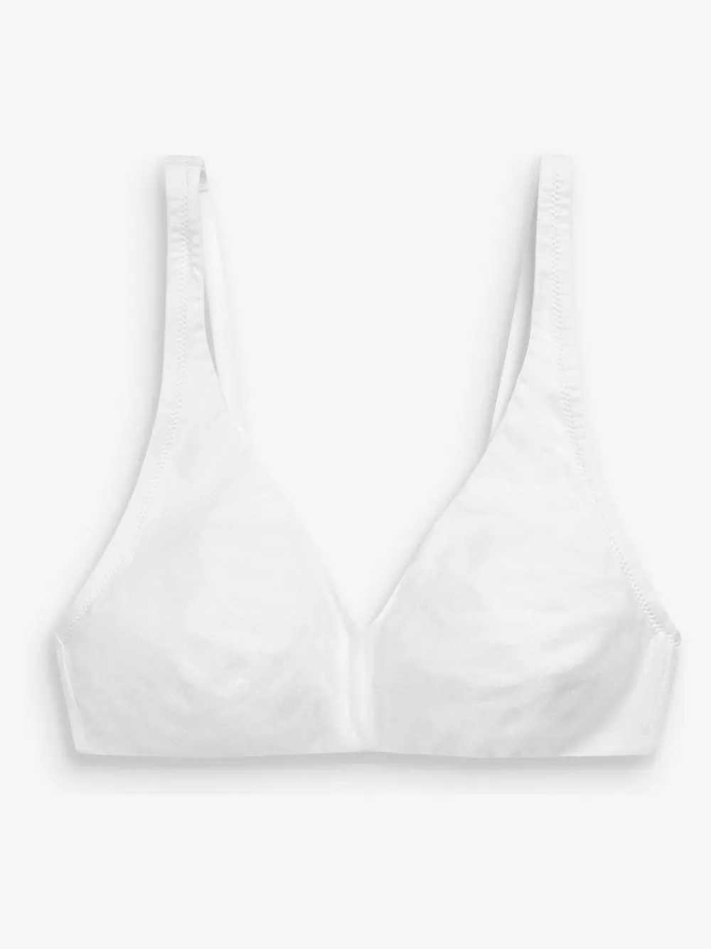 Outlet Next Non Pad Non Wire Cotton Blend Ultimate Comfort Bras 3 Pack White/Navy Blue/Pink