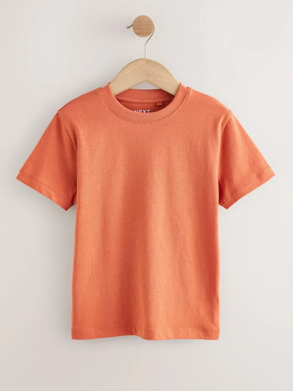 Next White/Navy/Green/Orange Regular Fit Short Sleeves T-Shirts 4 Pack (3-16yrs)