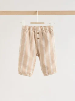 Online Next Shirt and Trousers Baby Set (0mths-3yrs) White/Orange Stripe