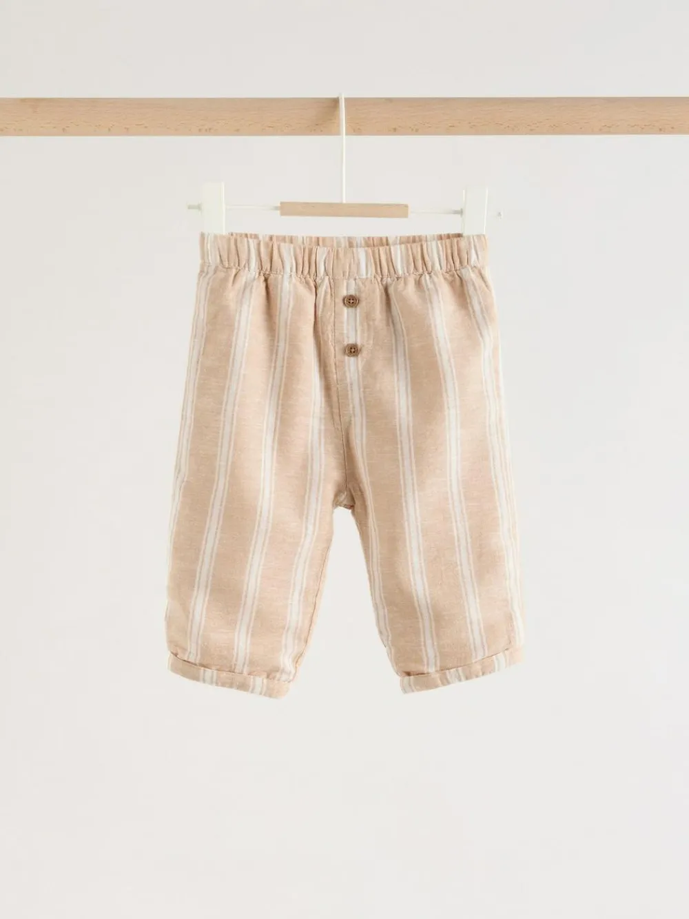 Online Next Shirt and Trousers Baby Set (0mths-3yrs) White/Orange Stripe