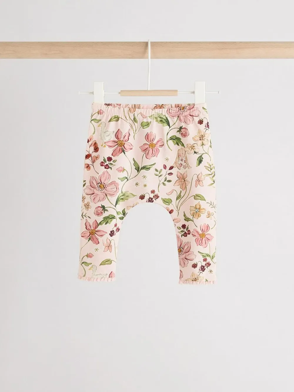 Next White/Pink/Bunny/Floral Baby Long Sleeve Top and Leggings Set (0mths-2yrs)