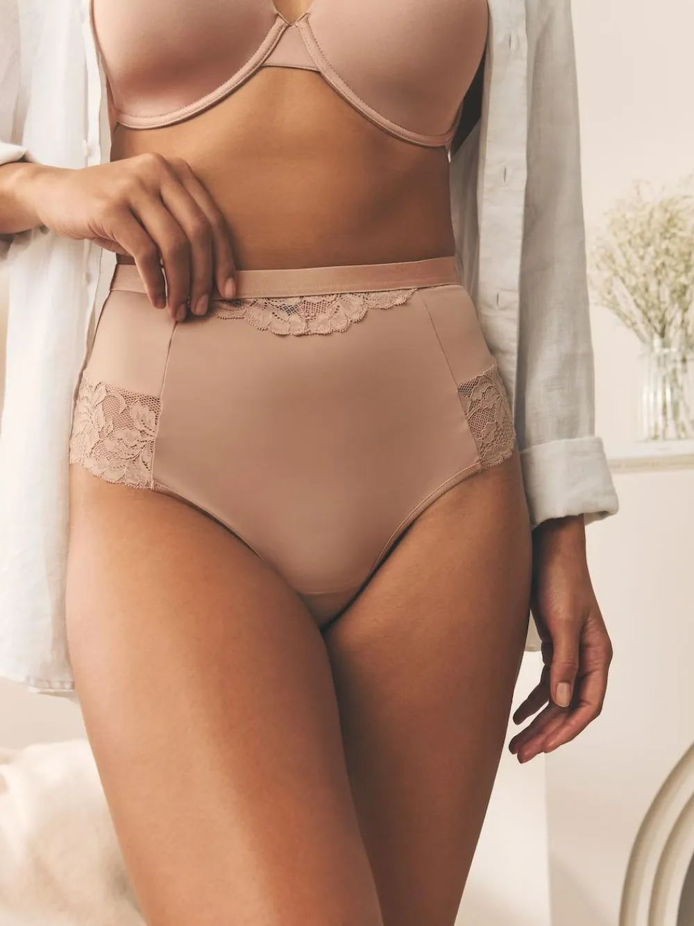 Next Tummy Control Light Shaping High Waist Thongs 2 Pack^Women Shapewear
