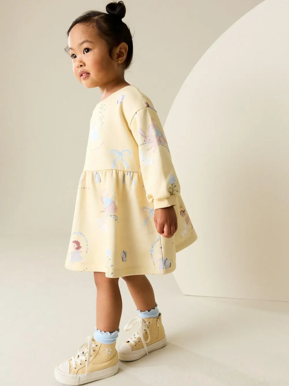 Hot Next Yellow Fairy Sweat Dress (3mths-7yrs)