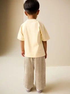 Next Yellow Sunshine Short Sleeve T-Shirt and Lightweight Joggers Set (3mths-7yrs)^BOY Baby Boys|Baby Boys
