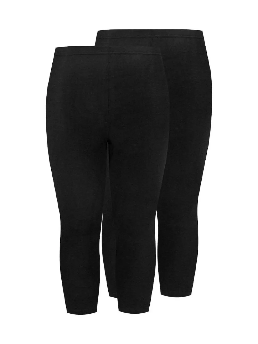 Clearance Yours Curve Black Cycling 2 Pack Leggings