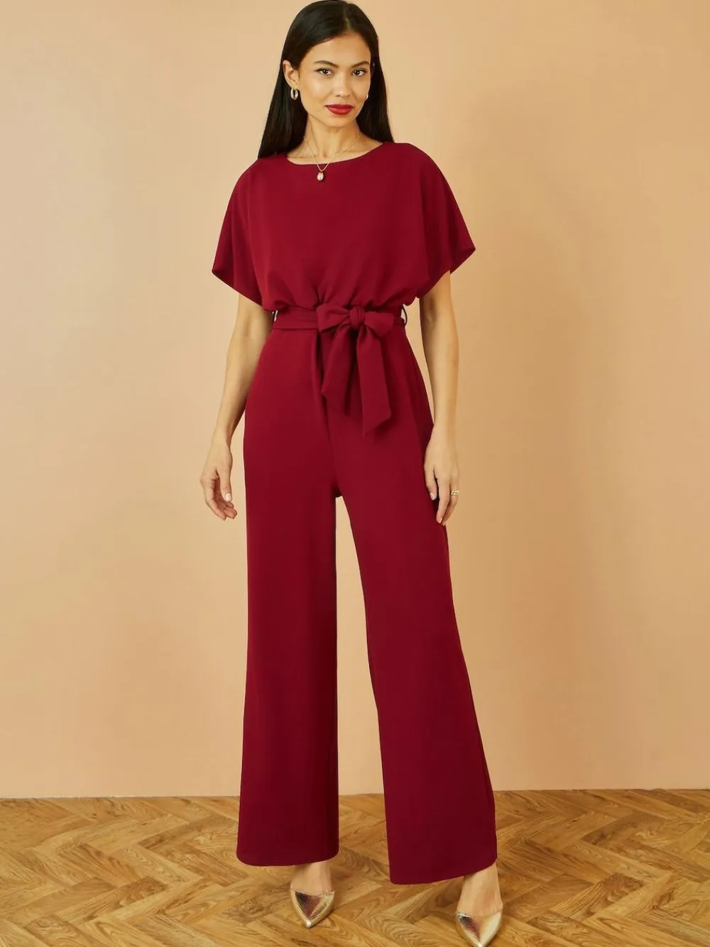 Yumi Red Batwing Stretch Jumpsuit^Women Jumpsuits & Playsuits